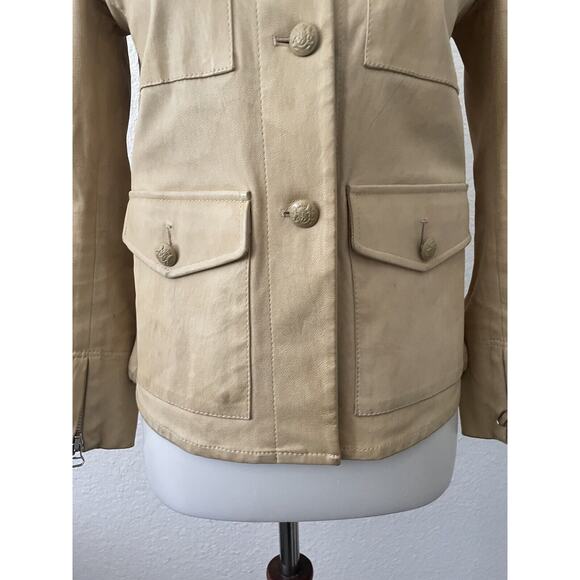 3.1 Phillip Lim Jacket Lamb Leather Button Front FLAW - Picture 6 of 16